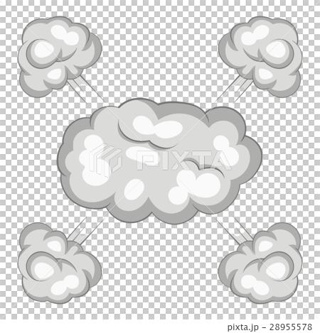 Explosion cloud icon, cartoon style Explosion cloud icon, cartoon style 28955578
