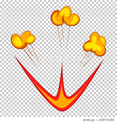 Explode icon, cartoon style 28955588