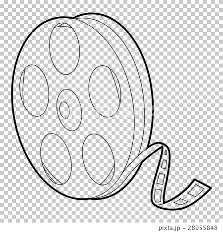 Reel icon, outline style 28955848