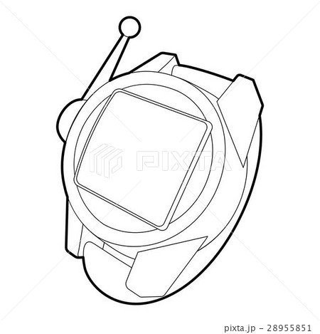 Spy wristwatch icon, outline style 28955851