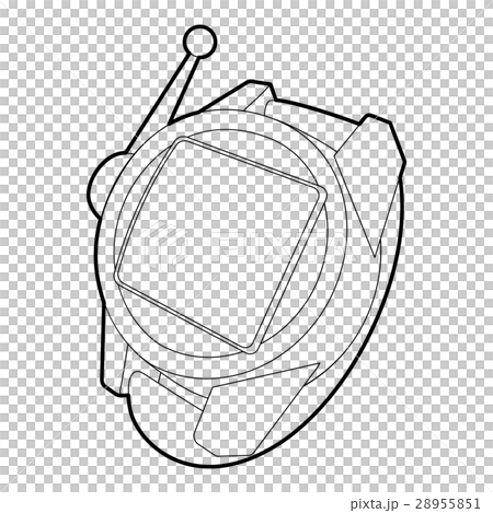 Spy wristwatch icon, outline style 28955851