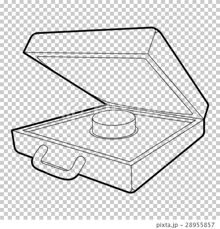 Alarm button icon, outline style 28955857