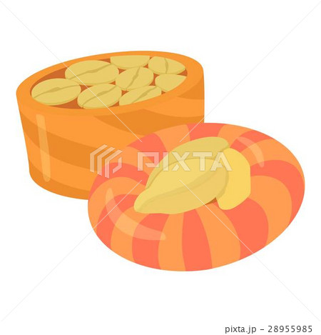 Coffee beans icon, cartoon style 28955985