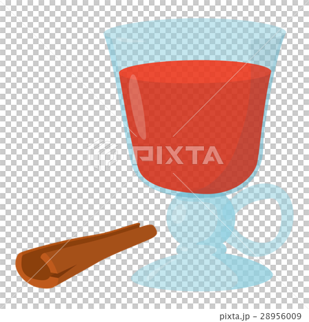 Mulled wine icon , cartoon style 28956009