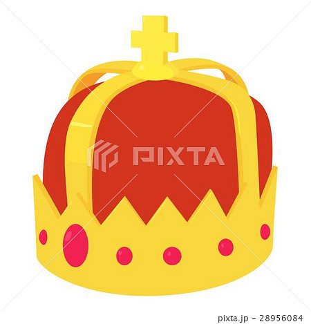 Crown icon , cartoon style 28956084
