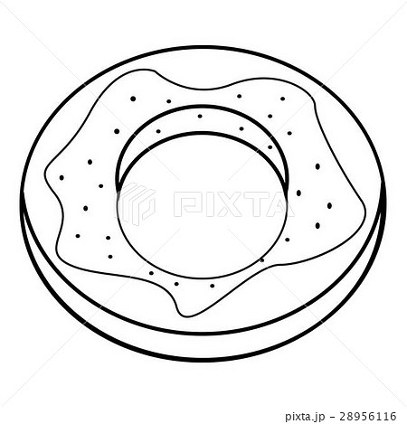 Donut icon, outline style Donut icon, outline style 28956116