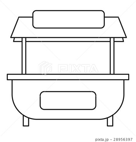 Market stand stall icon, outline style Market stand stall icon, outline style 28956397