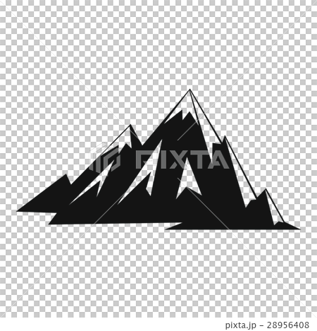 Canadian mountains icon, simple style Canadian mountains icon, simple style 28956408