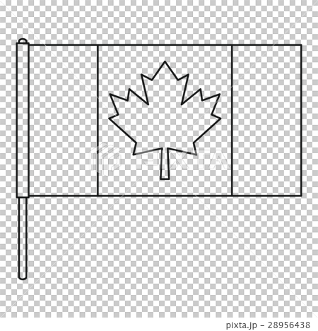 Canada flag icon, outline style 28956438
