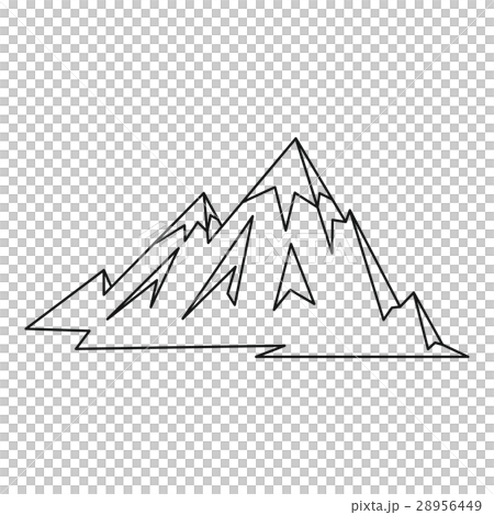 Mountains icon, outline style 28956449
