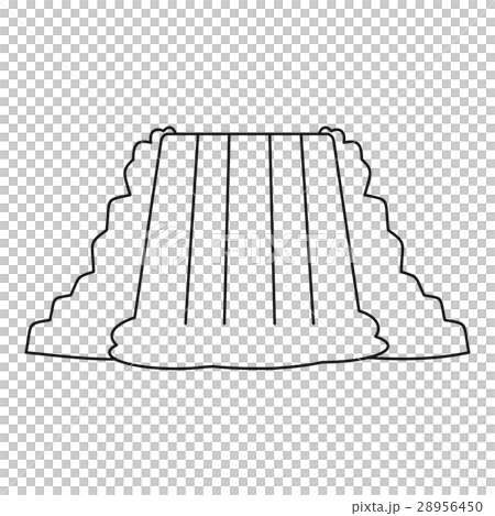 Waterfall icon, outline style Waterfall icon, outline style 28956450