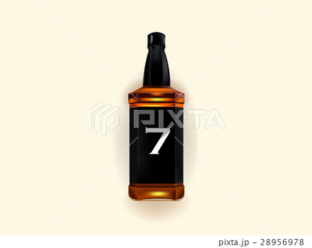 illustration vector of a bottle of whiskey 28956978