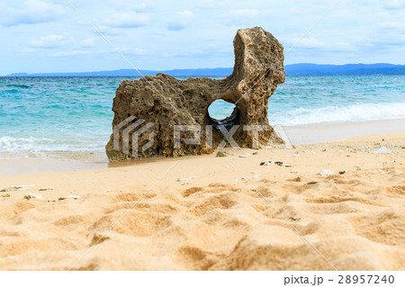 ポットホール トケイ浜 古宇利島 沖縄 今帰仁村 28957240