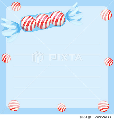 Border template with candy 28959833