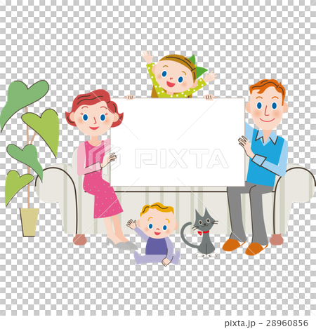 Family and message board - Stock Illustration [28960856] - PIXTA