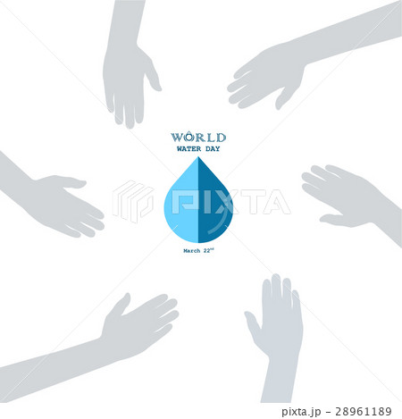 Water drop with human hand icon vector logo design Water drop with human hand icon vector logo design 28961189