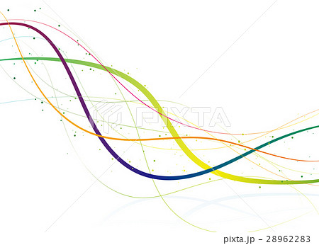 ラインアート 波線のイラスト素材 28962283 Pixta