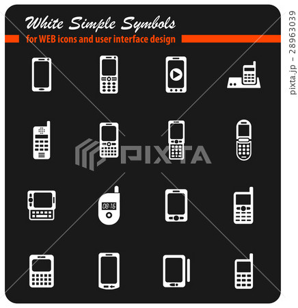 phones icon set 28963039