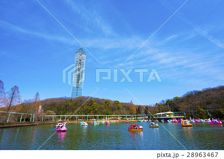 名古屋都市風景・東山公園上池 名古屋都市風景・東山公園上池 28963467