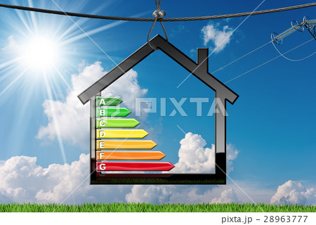 Energy Efficiency - Symbol with House Model 28963777