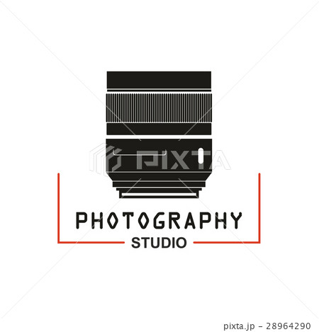 Photo studio camera lens vector icon Photo studio camera lens vector icon 28964290