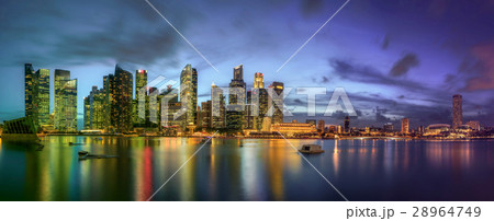 Singapore Skyline and view of Marina Bay Singapore Skyline and view of Marina Bay 28964749