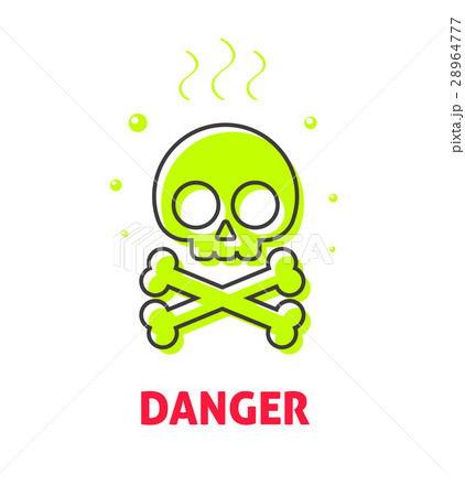 Chemical hazard caution sign, waste danger safety 28964777