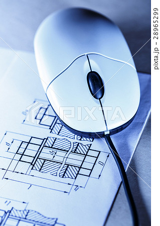 Drafting and computer mouse in toning 28965299