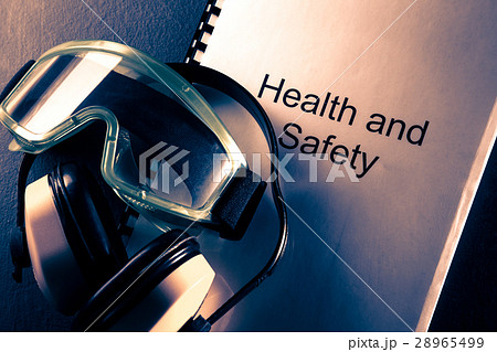 Document with earphones and goggles Document with earphones and goggles 28965499