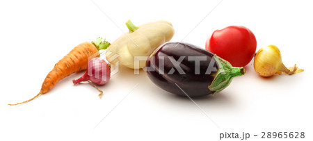 Fresh vegetables on white background 28965628