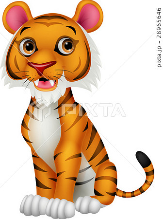 Cute tiger cartoon 28965646