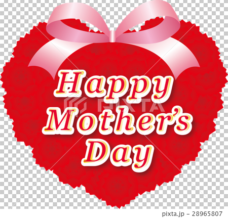 Mother's Day Red Carnation Heart 28965807