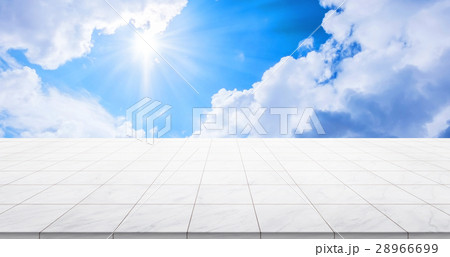 Empty marble floor for display, montage product Empty marble floor for display, montage product 28966699