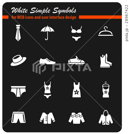 clothes icon set 28967422