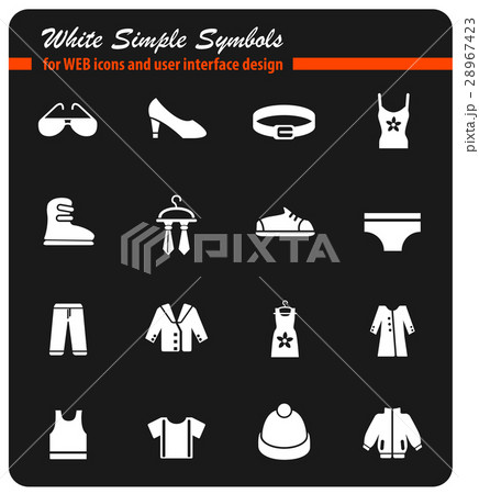 clothes icon set 28967423