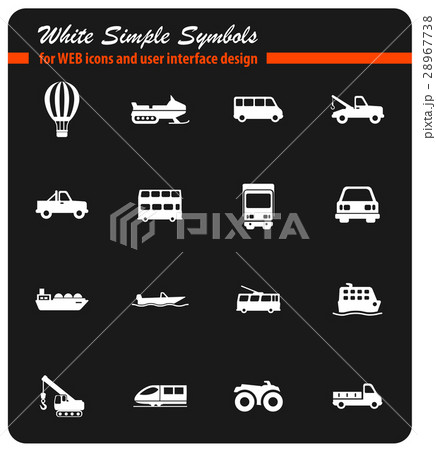 Transportation simply icons Transportation simply icons 28967738