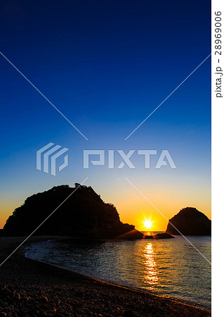 妙見浦の夕日　天草 28969006