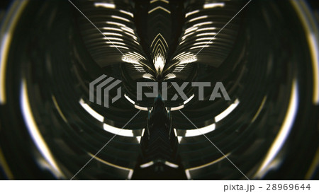 abstract tunnel loop. Black background 28969644