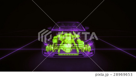 Abstract animation of a car in Abstract animation of a car in 28969653