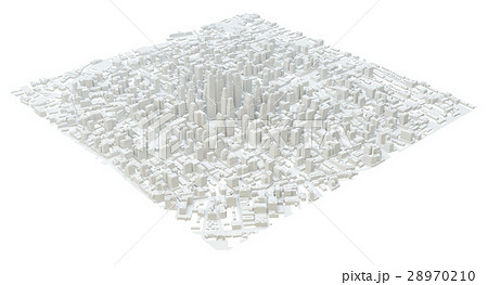 White modern city. Isolated 28970210