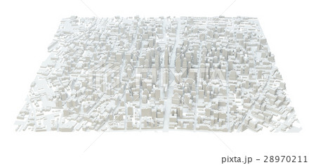 White modern city. Isolated 28970211