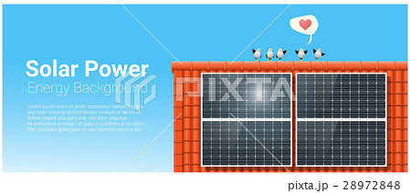 Energy concept background with solar panel 28972848