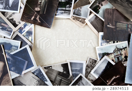 Stack of old photos. Stack of old photos. 28974513