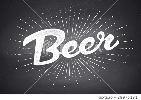 Hand drawn lettering Beer Hand drawn lettering Beer 28975131