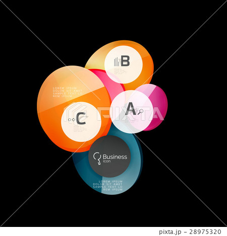 Glass circles on black 28975320