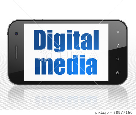 Advertising concept: Smartphone with Digital Media 28977166