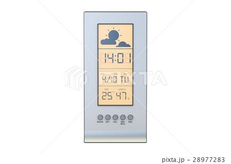 weather station closeup, 3D rendering weather station closeup, 3D rendering 28977283