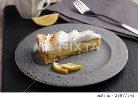 Lemon pie with meringue 28977543