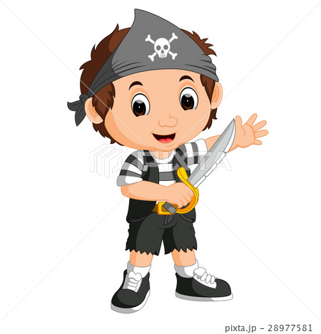 kid boy pirate cartoon kid boy pirate cartoon 28977581