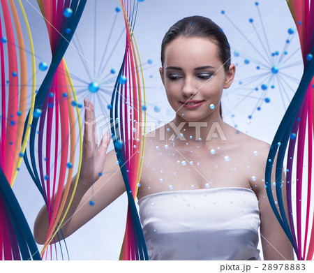 Woman in futuristic medicine concept Woman in futuristic medicine concept 28978883